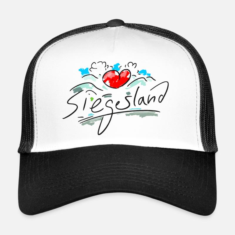 Siegerland - Trucker Cap - Weiß/Schwarz