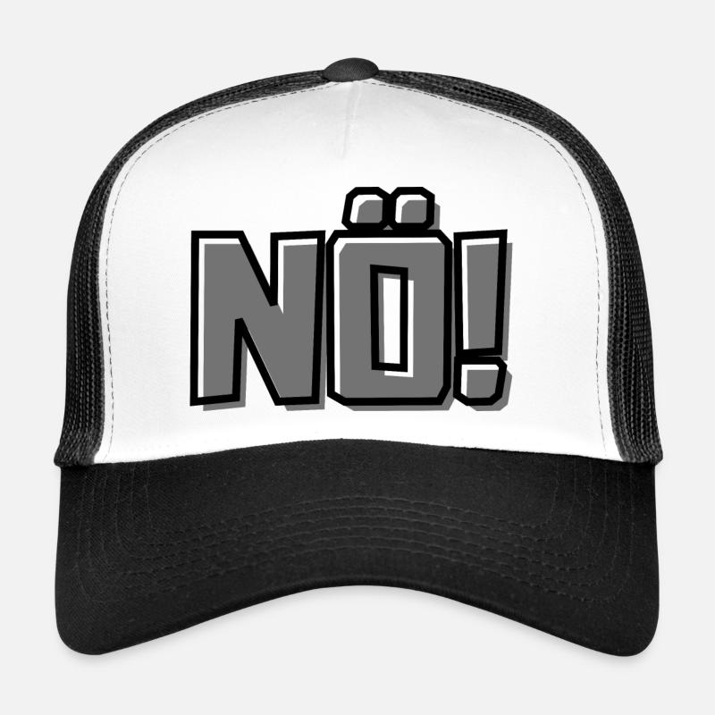 Nö! - Trucker Cap - Weiß/Schwarz
