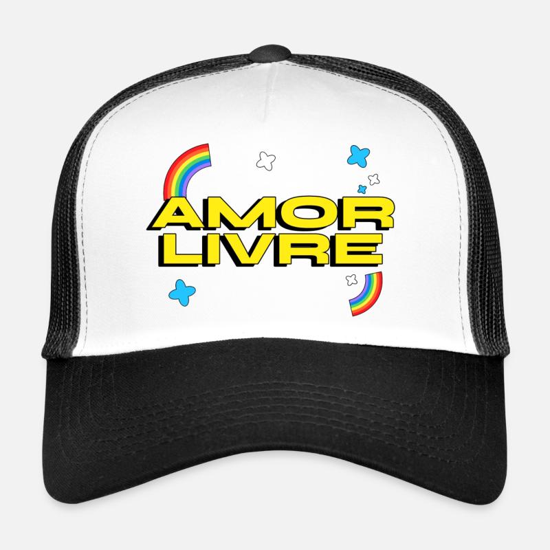 Amor Livre Pride - Trucker Cap - white/black