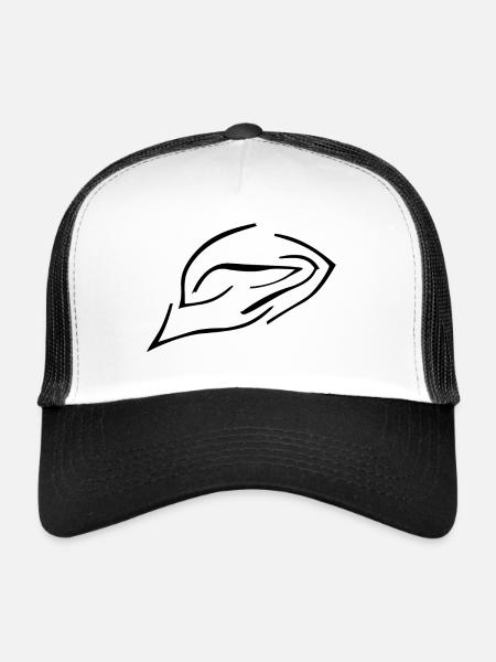 wave - Trucker Cap - Weiß/Schwarz