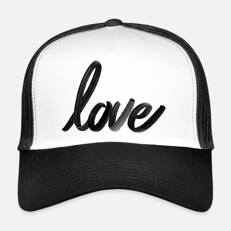 Love Lettering - Trucker Cap - Weiß/Schwarz