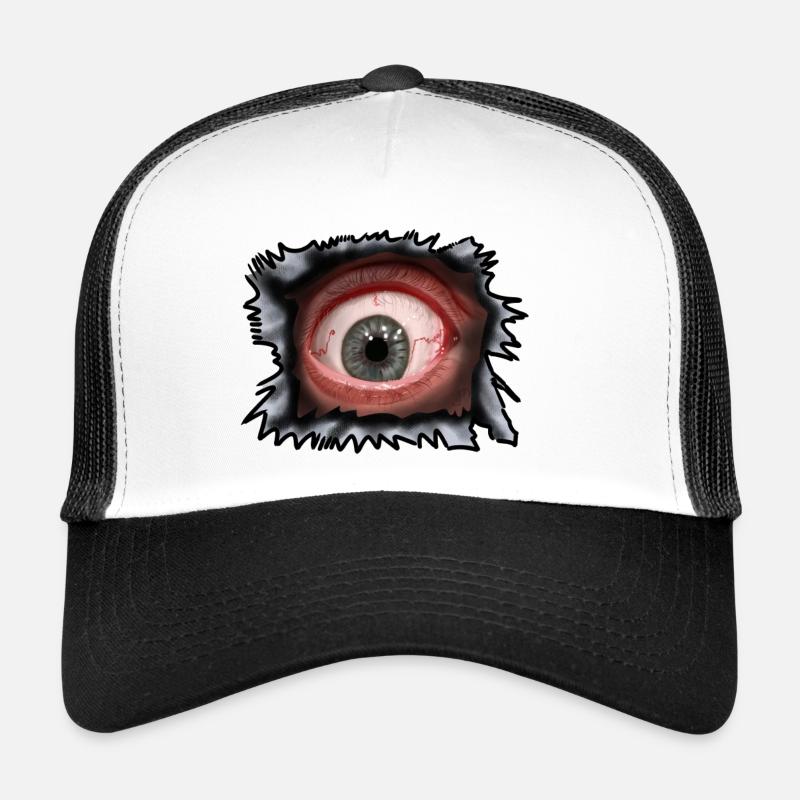 Auge - Trucker Cap - Weiß/Schwarz