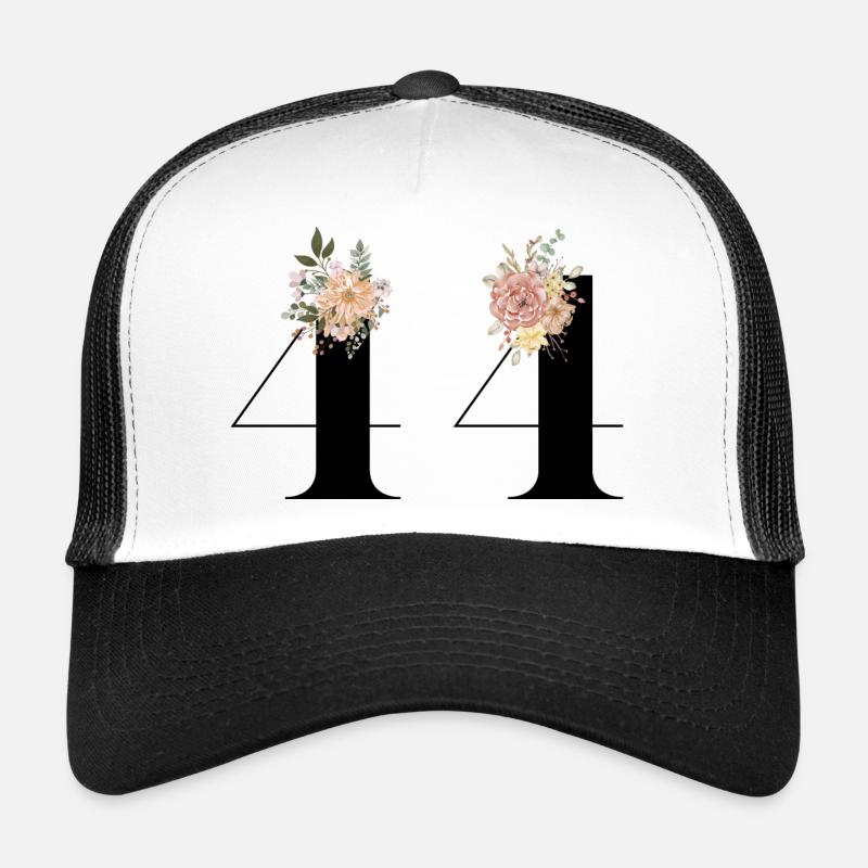 44e anniversaire fleuris (Cadeau de 44 ans) Casquette trucker 