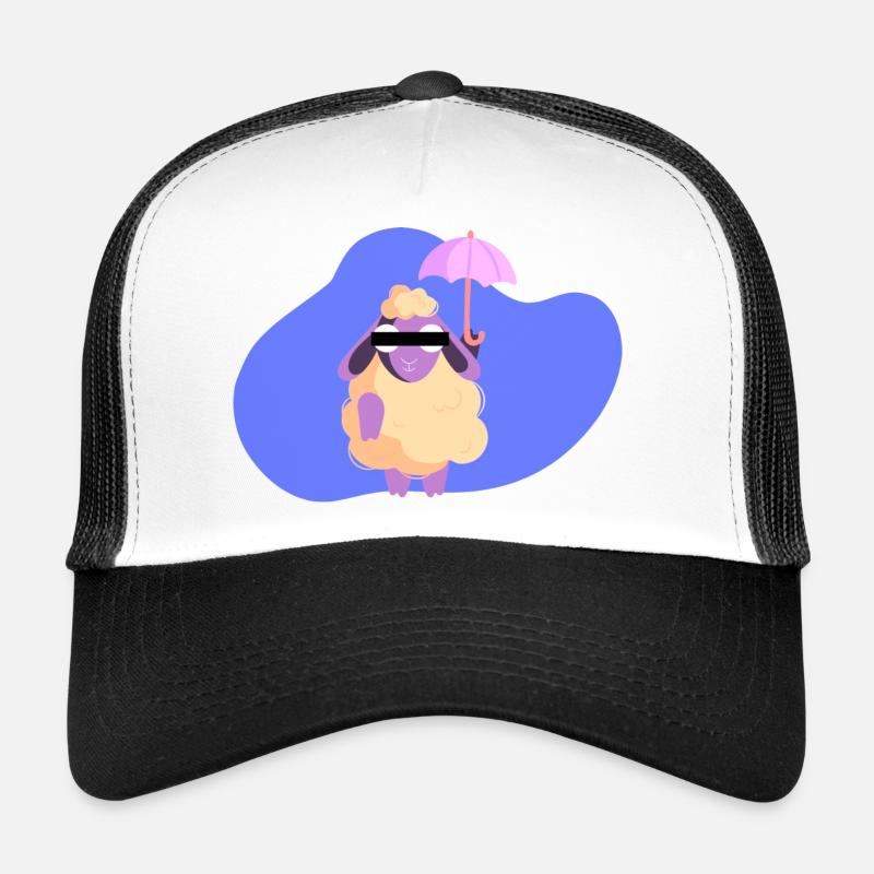 Moutons de dessin animé Casquette trucker 