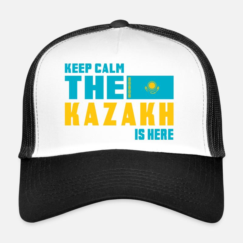 Keep Calm Kazakhstan flag design Trucker Cap
