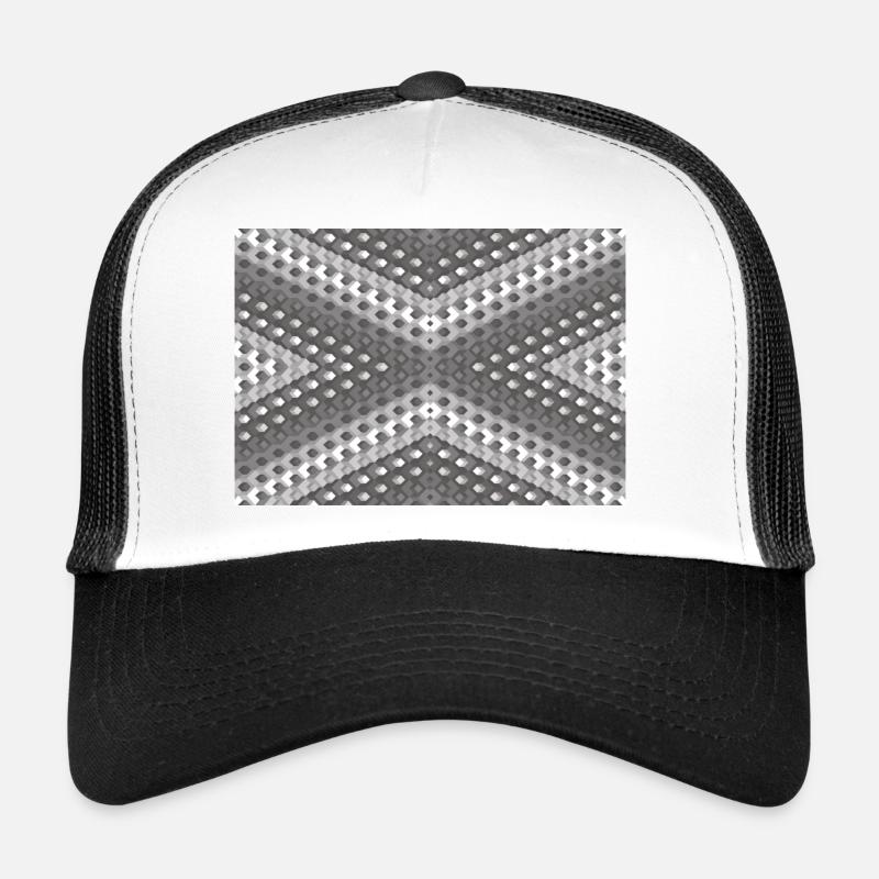 Gray gradient rotated Trucker Cap