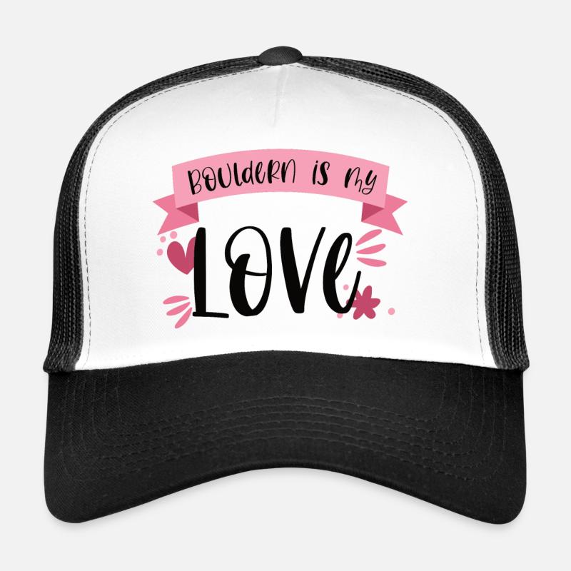 Bouldering Climbing Boulderin Mountains Gift Trucker Cap