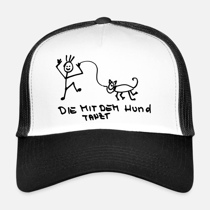 die mit dem Hund tanzt - Trucker Cap - Weiß/Schwarz