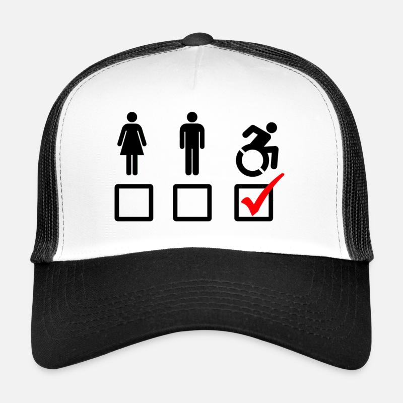 This wheelchair user is suitable* Trucker Cap