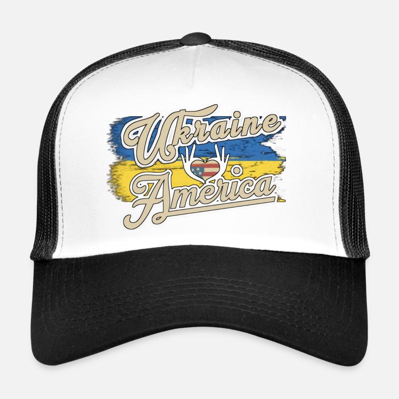 Ukraine - Amerika Trucker Cap
