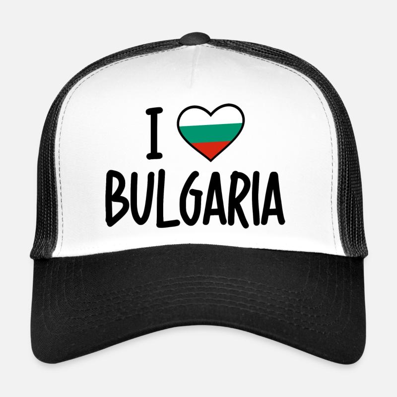 i love bulgaria - Trucker Cap - Weiß/Schwarz