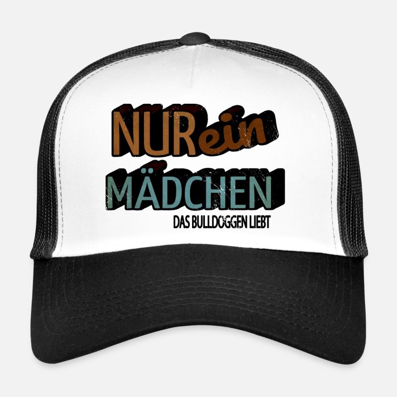 lieben cool statement pfote bachhund terrier - Trucker Cap - Weiß/Schwarz