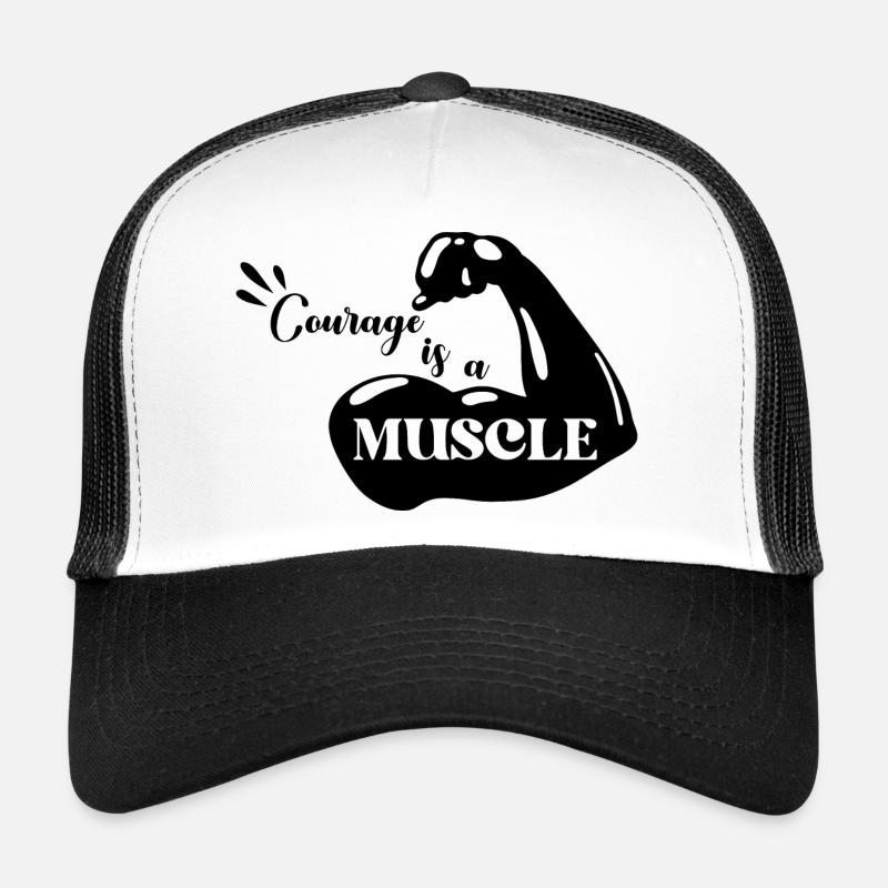 Les muscles sont la force Casquette trucker 