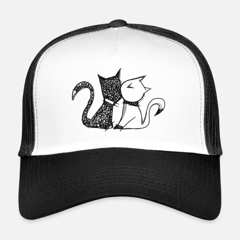 Cuddly cats - Trucker Cap - white/black