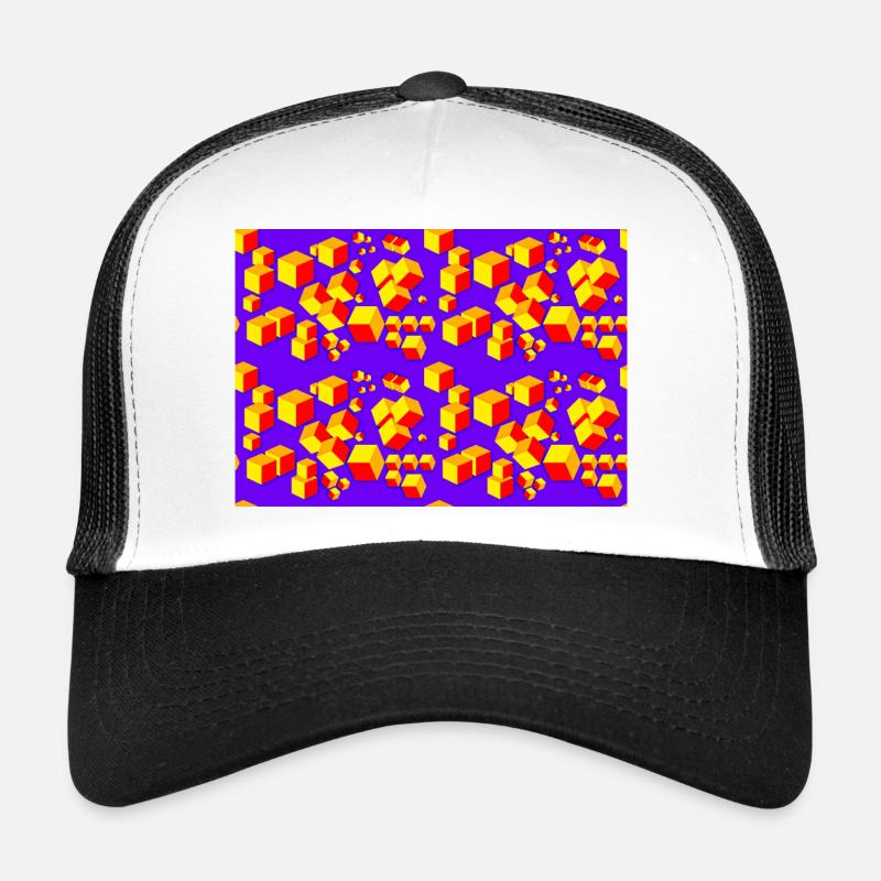 Dekopattern Würfel farbig Trucker Cap