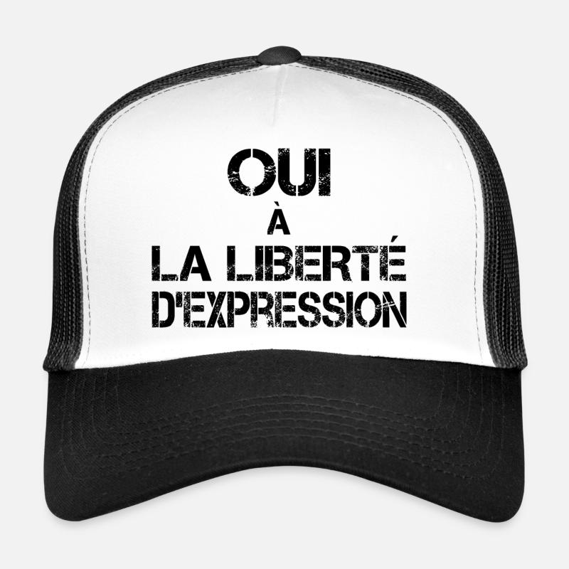 Oui a la liberté d'expression Casquette trucker 