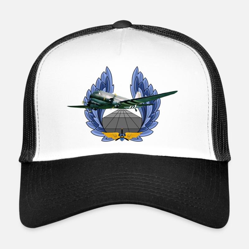 C-47 DC-3 - Trucker Cap - Weiß/Schwarz