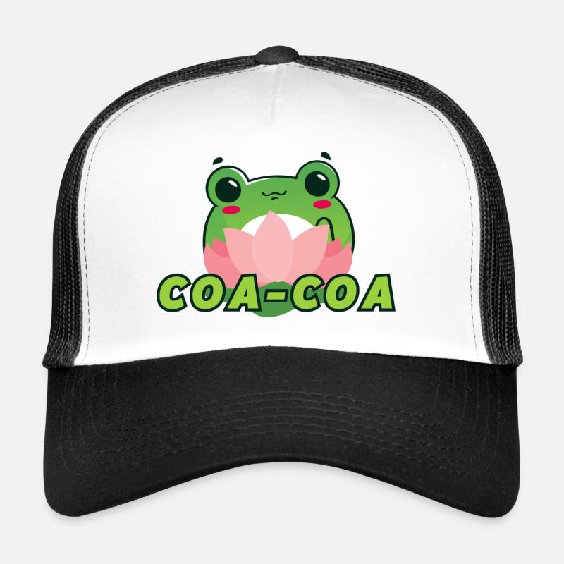 Coa-Coa - Casquette trucker  - blanc/noir