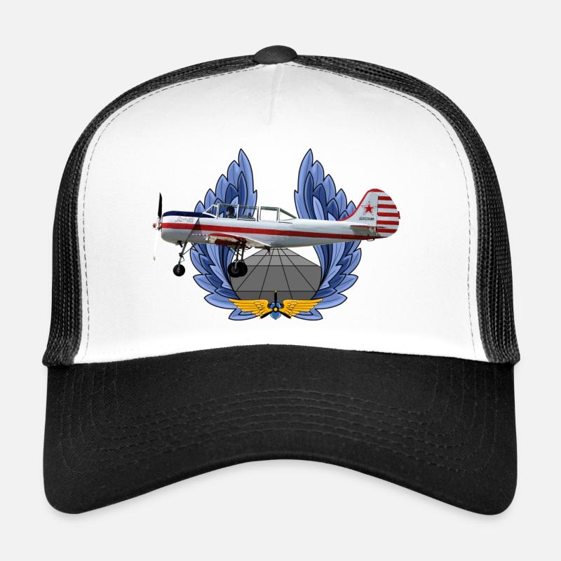 Yak-52 - Trucker Cap - Weiß/Schwarz