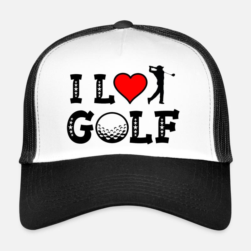 I love Golf- Golfen meine Leidenschaft Golfplatz Trucker Cap