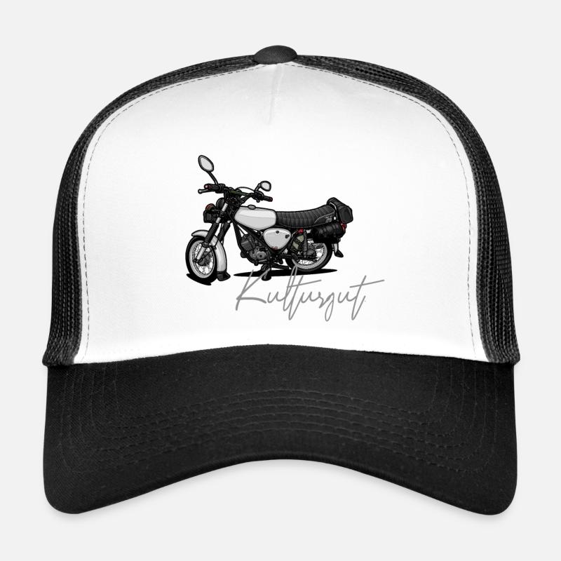 S51 (weiß) // Illustration - Trucker Cap - Weiß/Schwarz