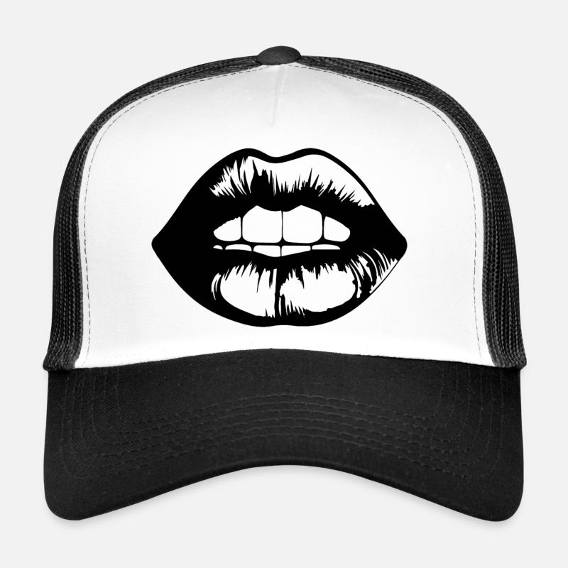 Lèvres, bouche, baisers lèvres Casquette trucker 