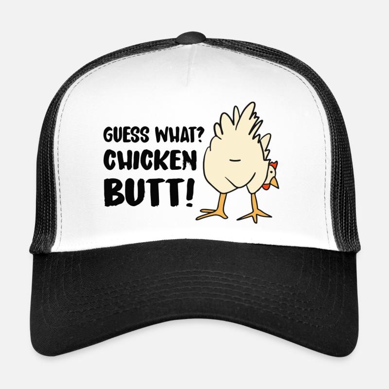 Devine quoi? Cul de poulet! Casquette trucker 