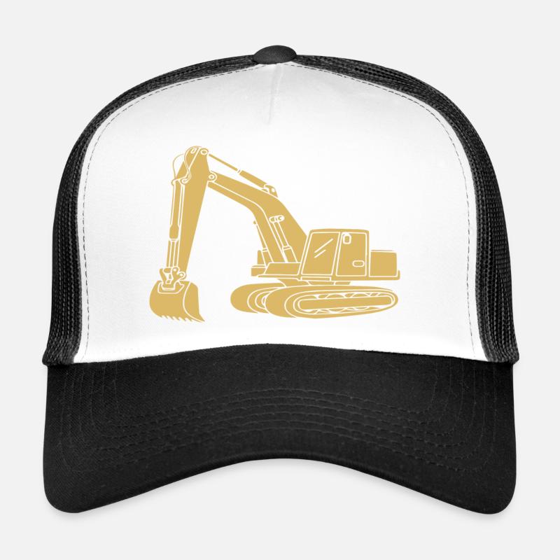 Baggerfahrer Silhouette - Baugeräteführer Trucker Cap