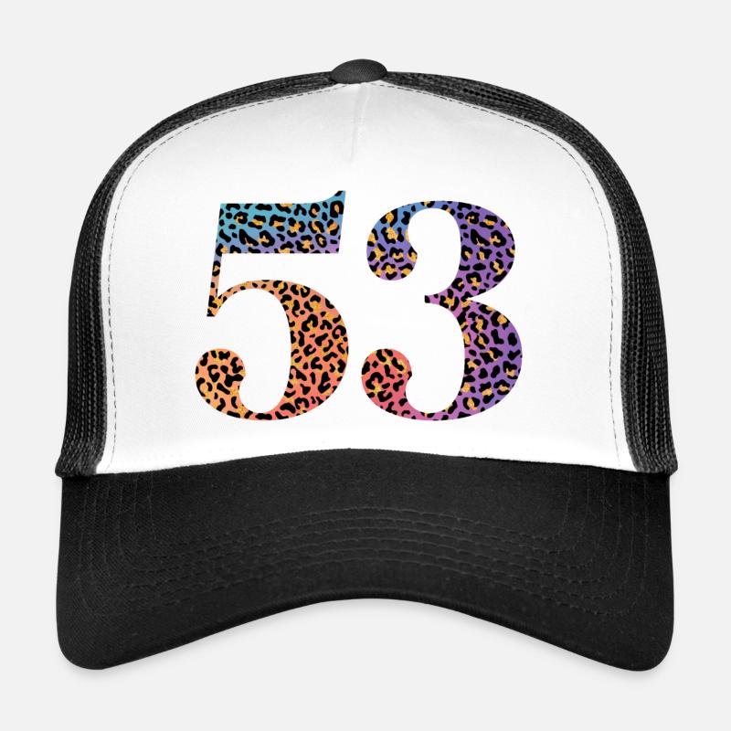 53rd Birthday Leopard Trucker Cap