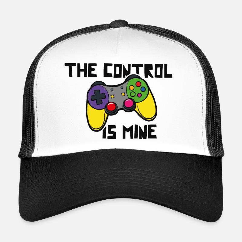 The control is mine - Trucker Cap - Weiß/Schwarz