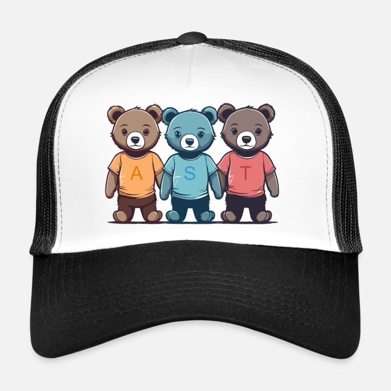 The Three Cuddly Teddies Trucker Cap
