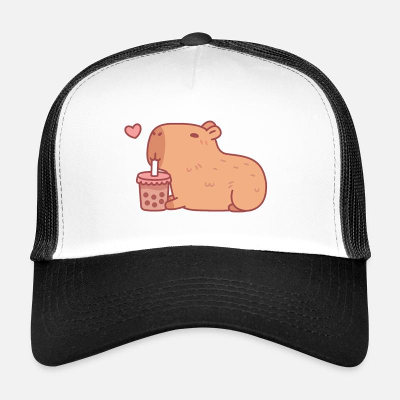Süßes Wasserschwein kühlend mit Bubble Tea Trucker Cap