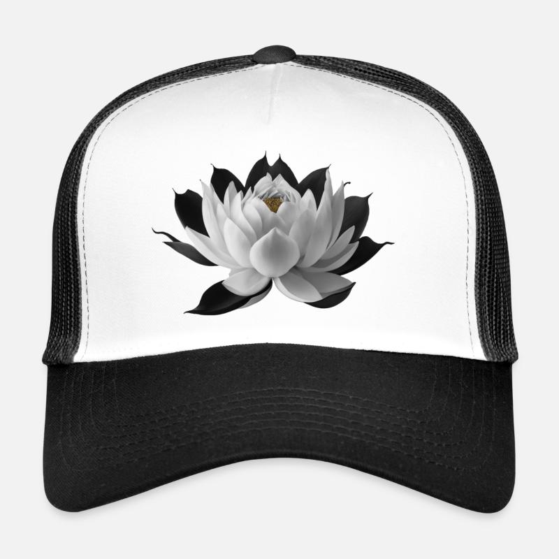 Lotus blanc Casquette trucker 