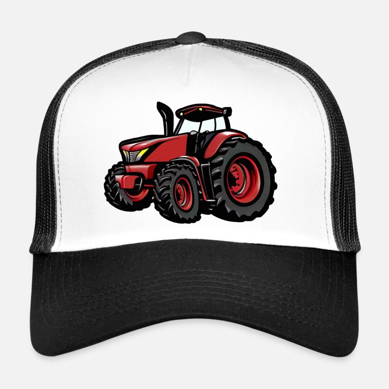 Neuer Roter Traktor Trucker Cap