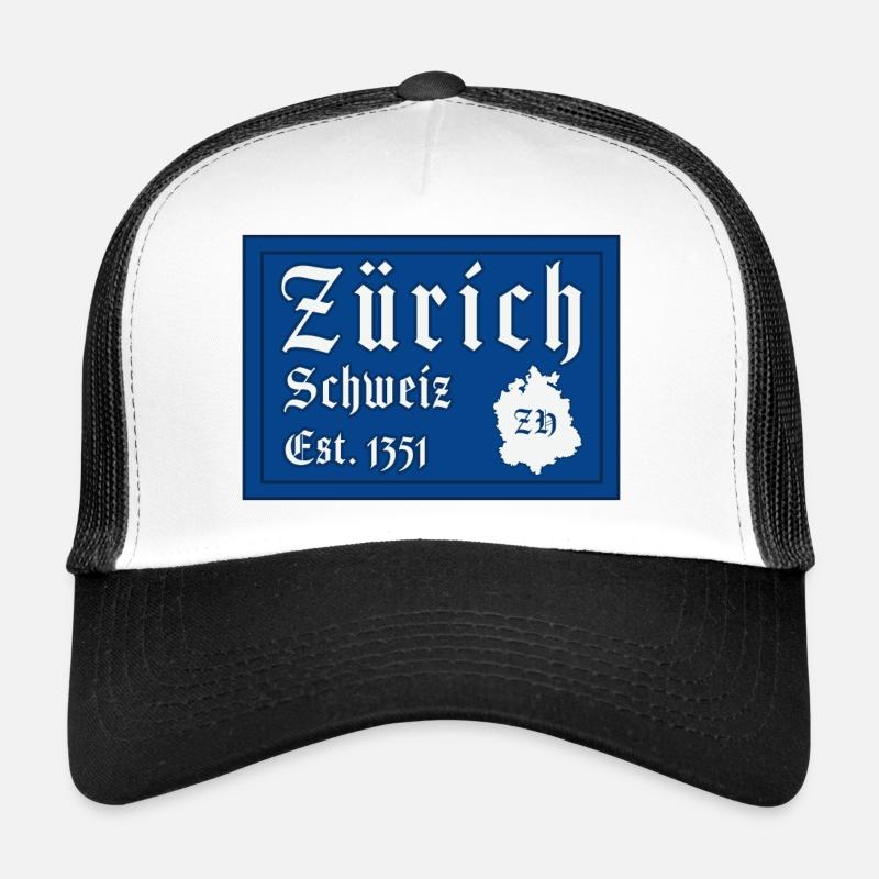 Zürich Schweiz Est 1351 Trucker Cap