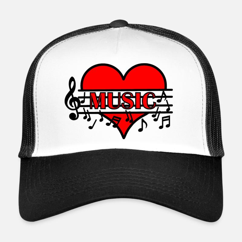 Aimer la musique Casquette trucker 