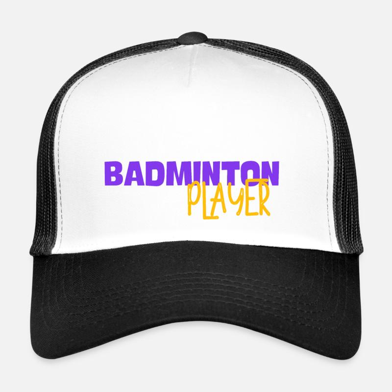 Badminton Player - Casquette trucker  - blanc/noir