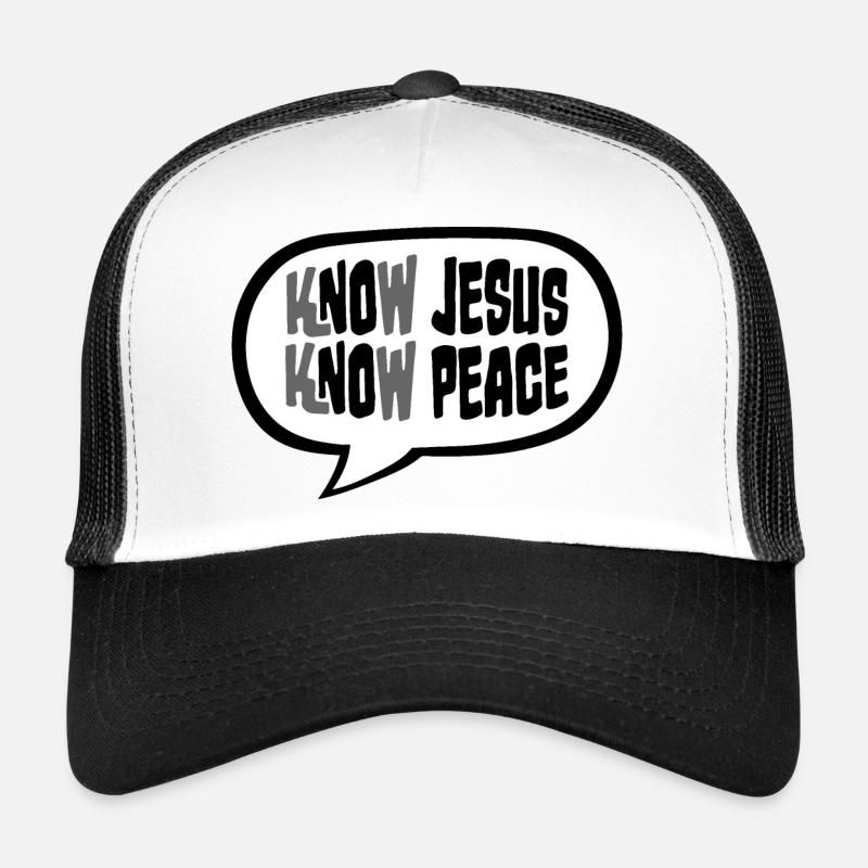 Know Jesus Know Peace No Hate Christian Bible Love Trucker Cap
