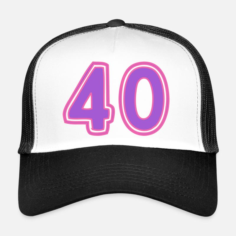 40. 40 ANS. 40e ANNIVERSAIRE. ANNIVERSAIRE 40 ANS. Casquette trucker 