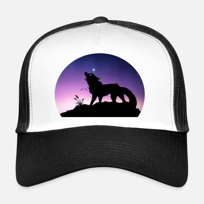 Die Reise eines Sternenwolfs - Silouhette Nocturne Trucker Cap