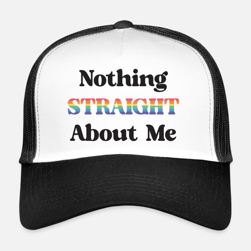 Mois de la fierté LGBT - Rien de droit à propos de moi Casquette trucker 