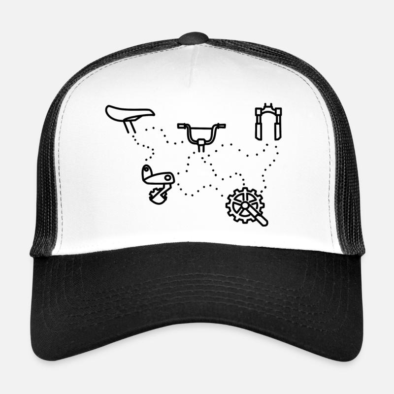 Bicycle - Trucker Cap - Weiß/Schwarz