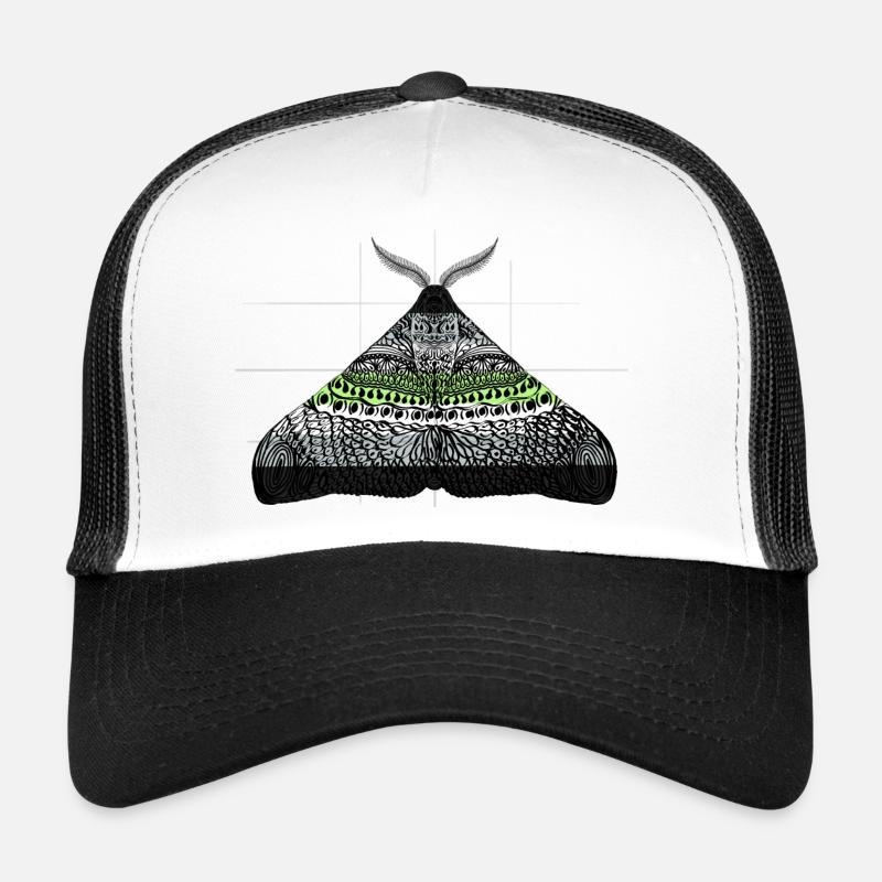 Agender pride moth motif A Trucker Cap