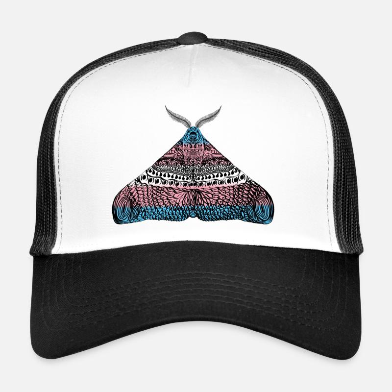 Transgender pride moth Trucker Cap