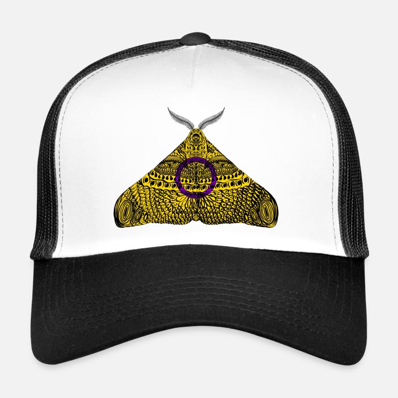 Intersex pride moth Trucker Cap