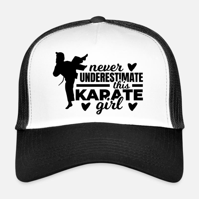 Never Underestimate This Karate Girl Trucker Cap