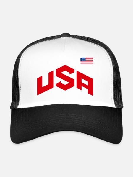 TEAM USA - Trucker Cap - white/black - Front