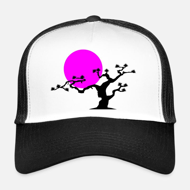 Japanese Tree - Trucker Cap - white/black