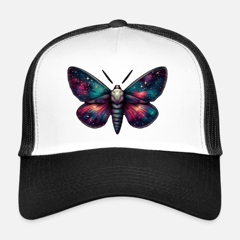 Papillon de nuit céleste majestueux - Mystique de l’espace Casquette trucker 