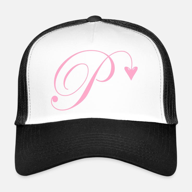 Monogramme P Coeur Vigne Casquette trucker 